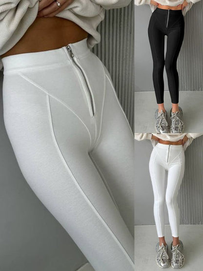 BUYCO Female Must Have Zipper Leggings