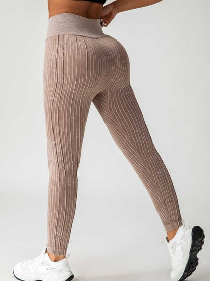 BUYCO Female Ribbed V Shape Waist Leggings