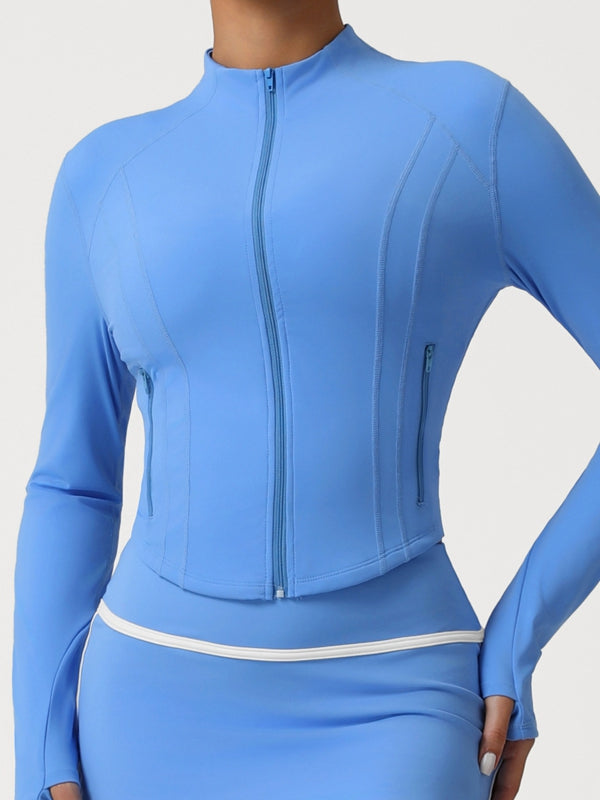 BUYCO Female Basic Zipper Pocket Jacket