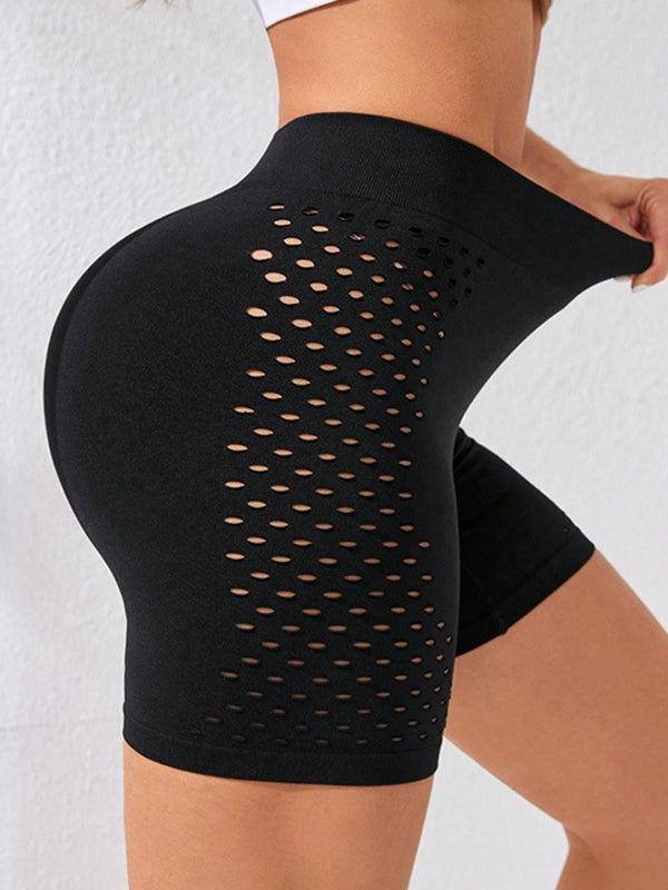 BUYCO Female Fishnet Elastic Tight Modern Fit Shorts