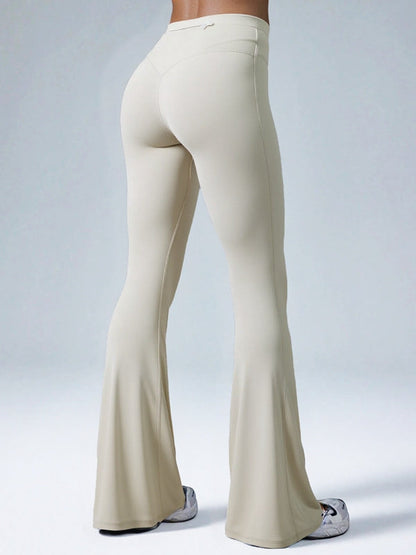 BUYCO Female Zipper Pocket Flare Leggings