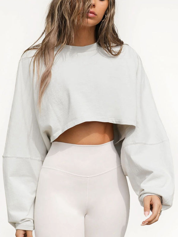 BUYCO Female Casual Cropped Hoodie