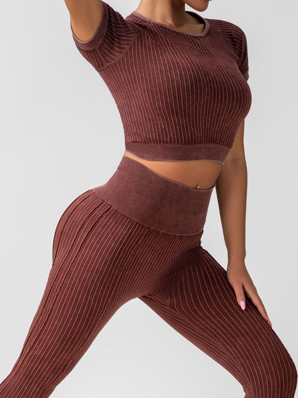 BUYCO Female Ribbed Fitness Tracksuit
