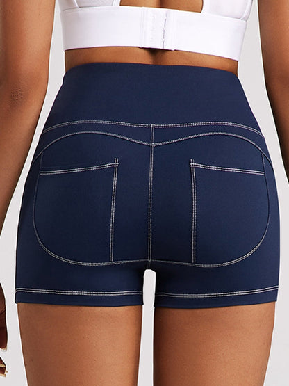 BUYCO Female Fitted Denim Pocket Quick-dry Shorts