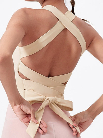 BUYCO Female Backless Bow-knot Tank