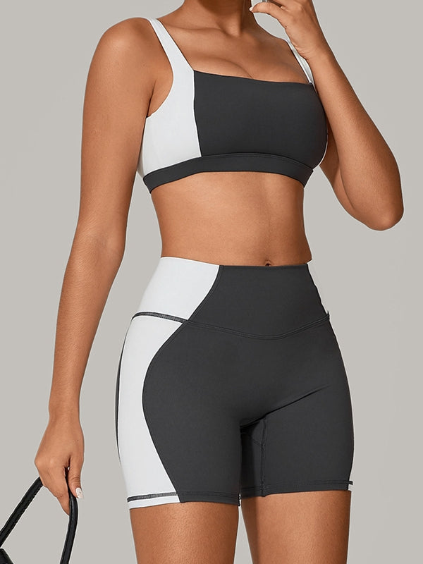 BUYCO Female Contrast Color Short Tracksuit