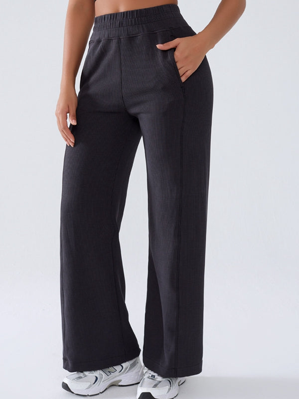 BUYCO Female Ribbed Pocket Casual Pants