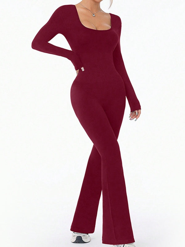 BUYCO Female Long Sleeves Flare Jumpsuit