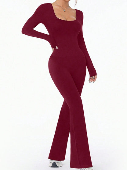 BUYCO Female Long Sleeves Flare Jumpsuit