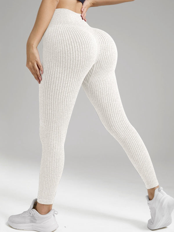 BUYCO Female Ribbed High-rise Leggings