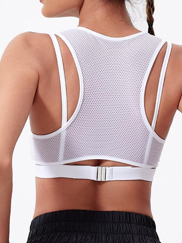 BUYCO Female Fishnet Yoga Sports Bras