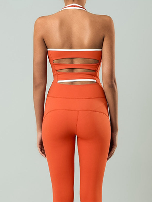 BUYCO Female Fitted Hollow Out Halter Jumpsuit