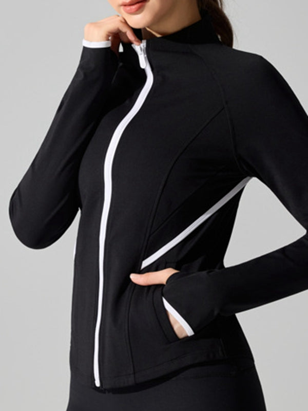 BUYCO Female Fleece Zipper Thumbhole Jacket