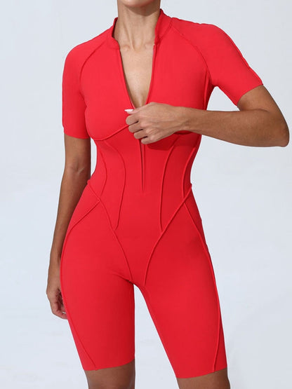 BUYCO Female Fitted Zipper Fit Romper