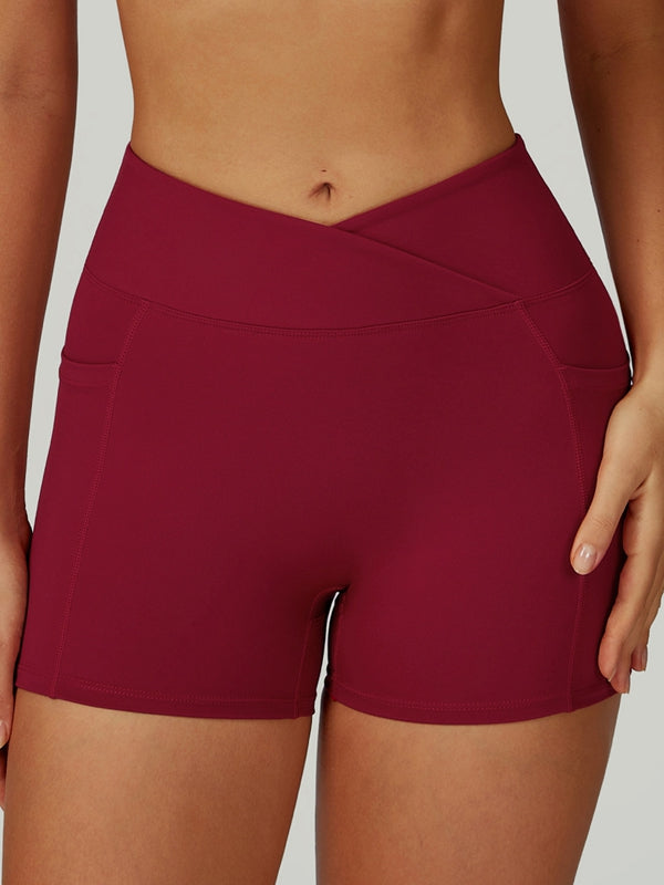 BUYCO Female V shape-waist Pocket Shorts