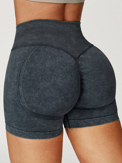 BUYCO Female Denim Ruched Back High-rise Leggings