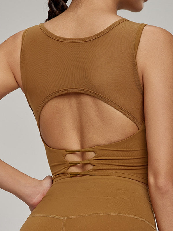 BUYCO Female Sheer Mesh Backless Tank