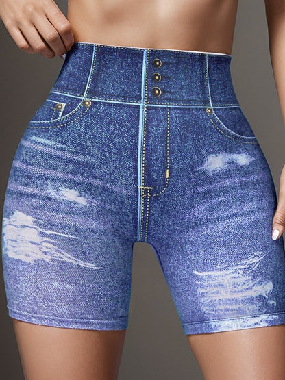 BUYCO Female Fitted Denim Pocket Shorts