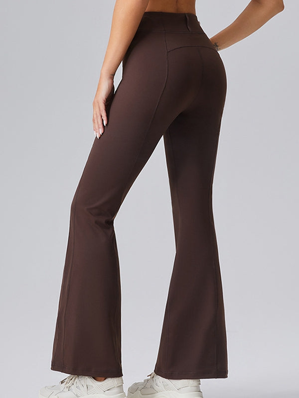 BUYCO Female Fitted Denim Zipper Flare Leggings