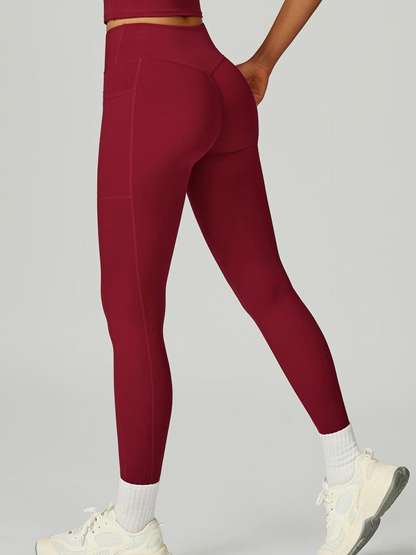 BUYCO Female V shape-waist Pocket Leggings