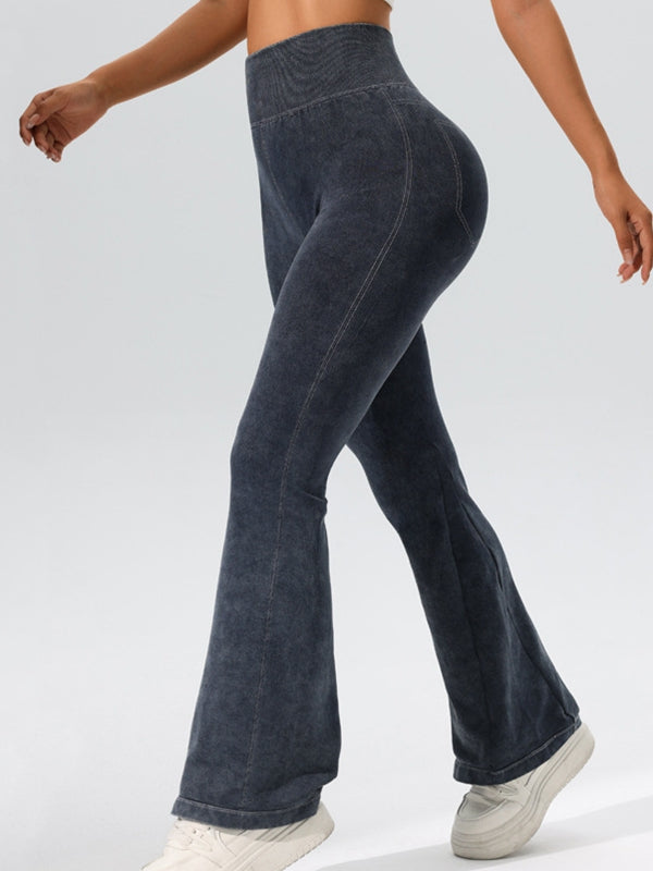 BUYCO Female Tie Dye High-rise Flare Leggings