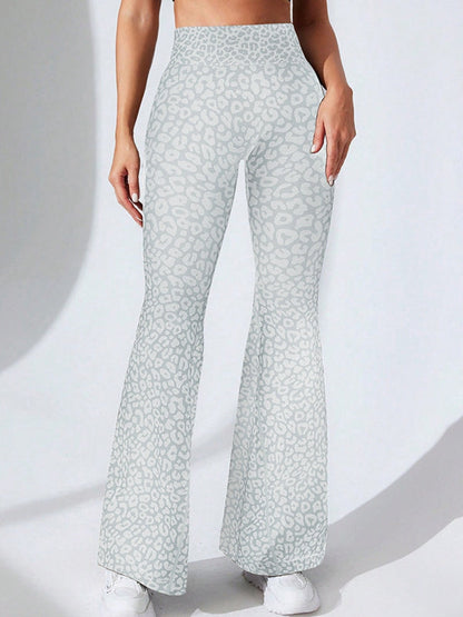 BUYCO Female Leopard Print Flare Leggings