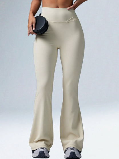 BUYCO Female Zipper Pocket Flare Leggings