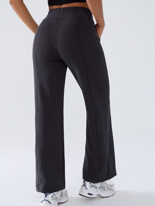 BUYCO Female Ribbed Pocket Casual Pants