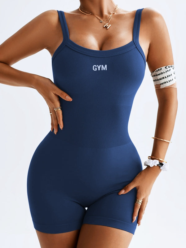 BUYCO Female Ruched Back Backless Romper