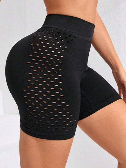 BUYCO Female Fishnet Elastic Tight Modern Fit Shorts