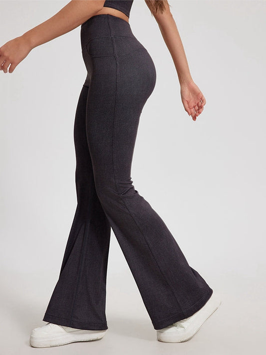 BUYCO Female Faux Denim Quick Flare Leggings