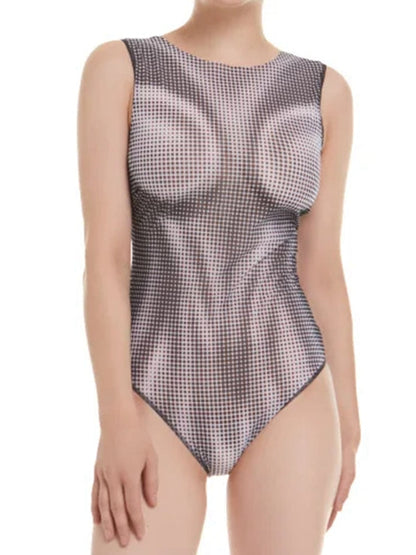 BUYCO Female Contrast Color Pop Style One Piece