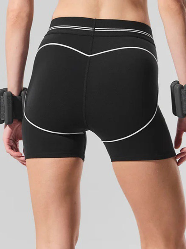 BUYCO Female Contrast Color Push-lift Shorts