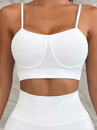 BUYCO Female Ribbed Push-up Short Tracksuit