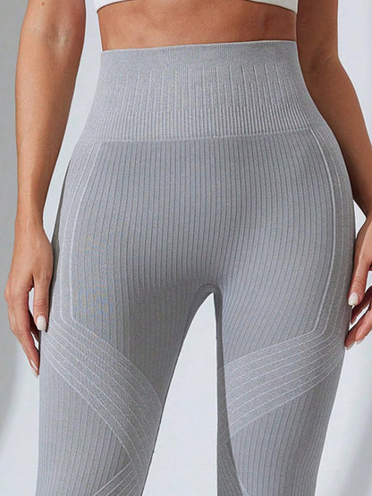 BUYCO Female Ribbed High-rise Leggings