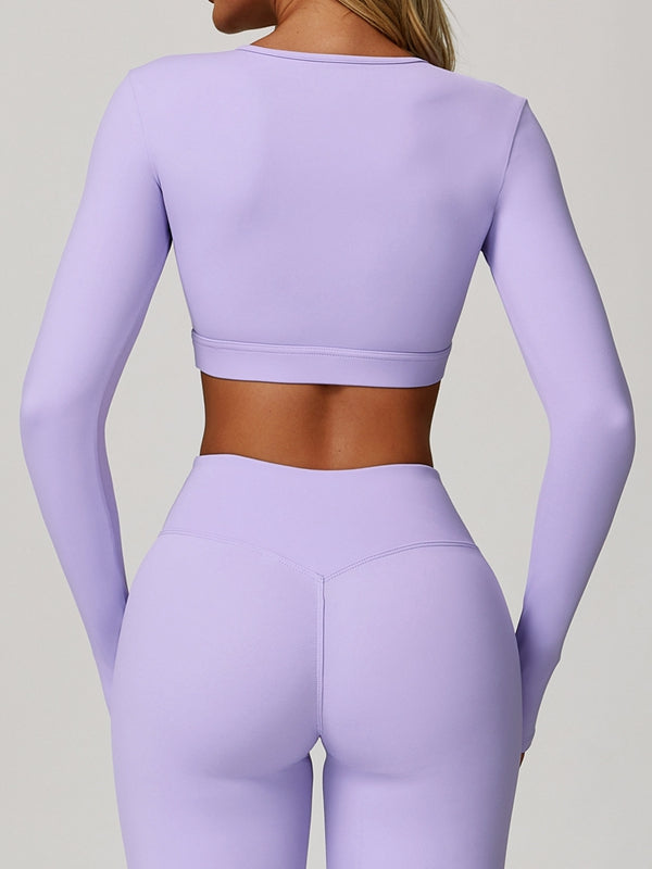 BUYCO Female Fitted Hollow Out Long Sleeves