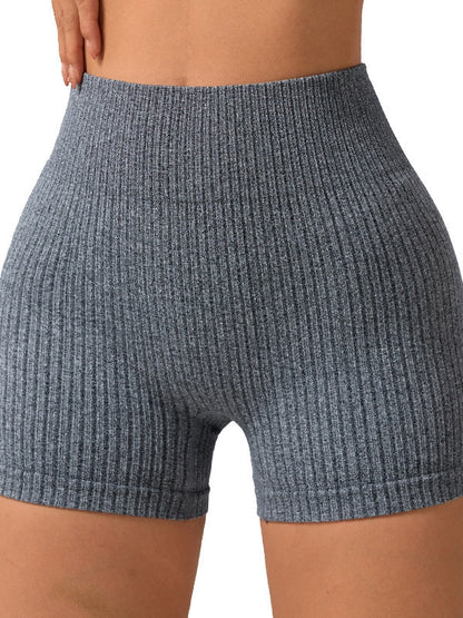 BUYCO Female Ribbed High-elastic Fit Shorts
