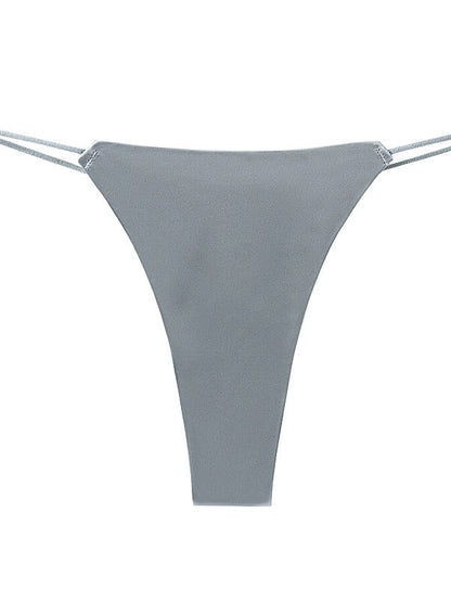 BUYCO Femal Fitted Silk T-back Panties