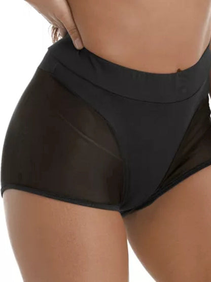BUYCO Female Fitted Sheer Mesh Quick-dry Shorts