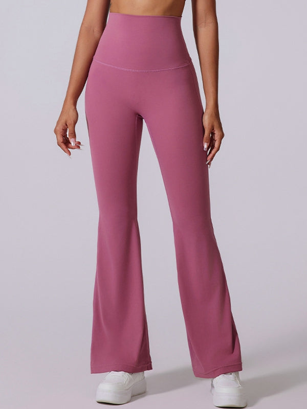 BUYCO Female Super High-rise Ruched Back Flare Leggings