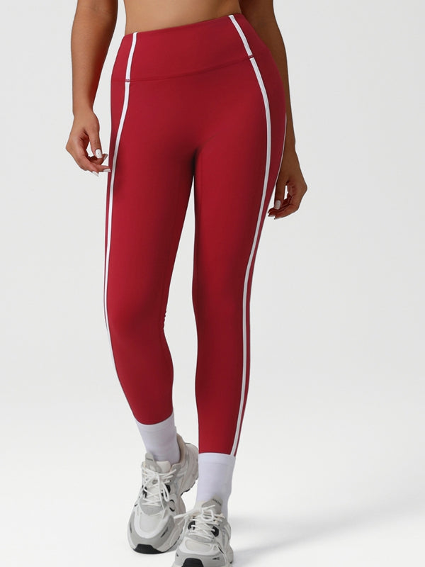 BUYCO Female Contrast Color Stripes Leggings