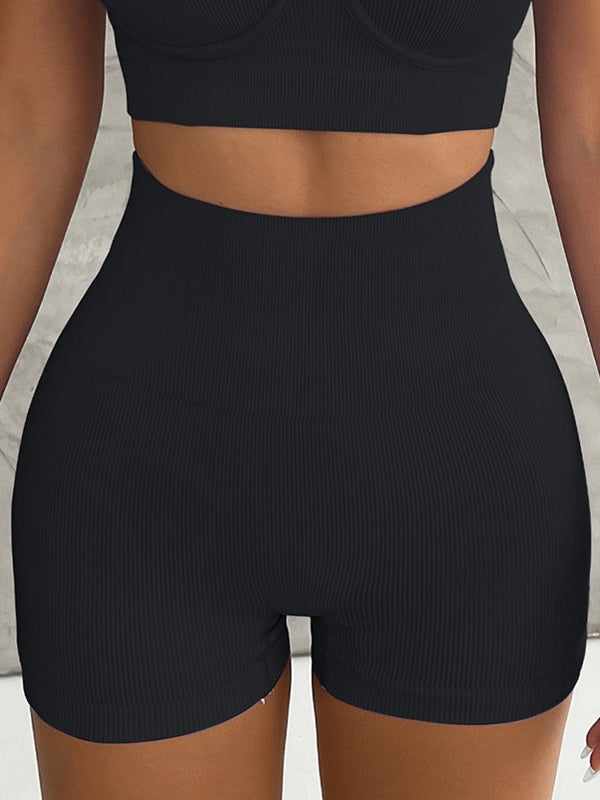 BUYCO Female Ribbed Push-up Short Tracksuit