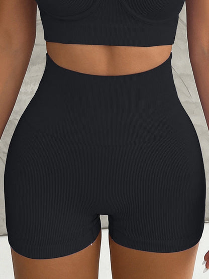 BUYCO Female Ribbed Push-up Short Tracksuit
