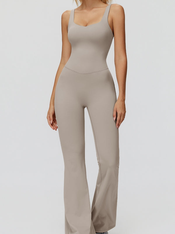 BUYCO Female Cross Back Flare Jumpsuit