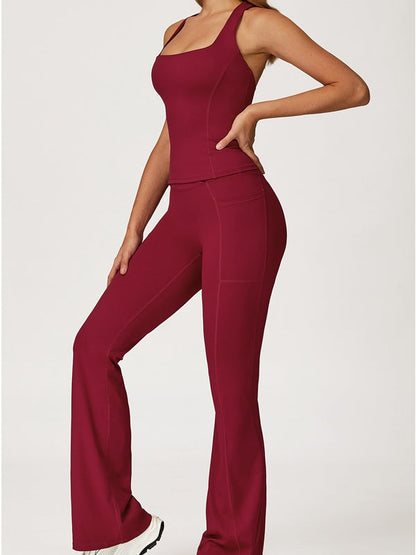 BUYCO Female V shape-waist Flare Tracksuit