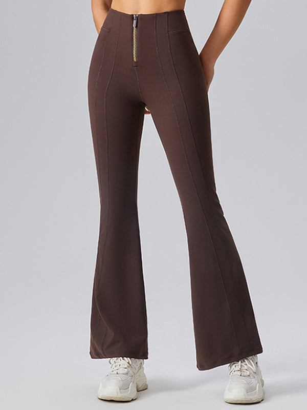 BUYCO Female Fitted Denim Zipper Flare Leggings