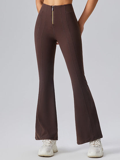 BUYCO Female Fitted Denim Zipper Flare Leggings