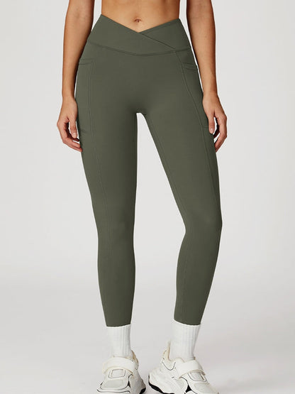 BUYCO Female V shape-waist Pocket Leggings