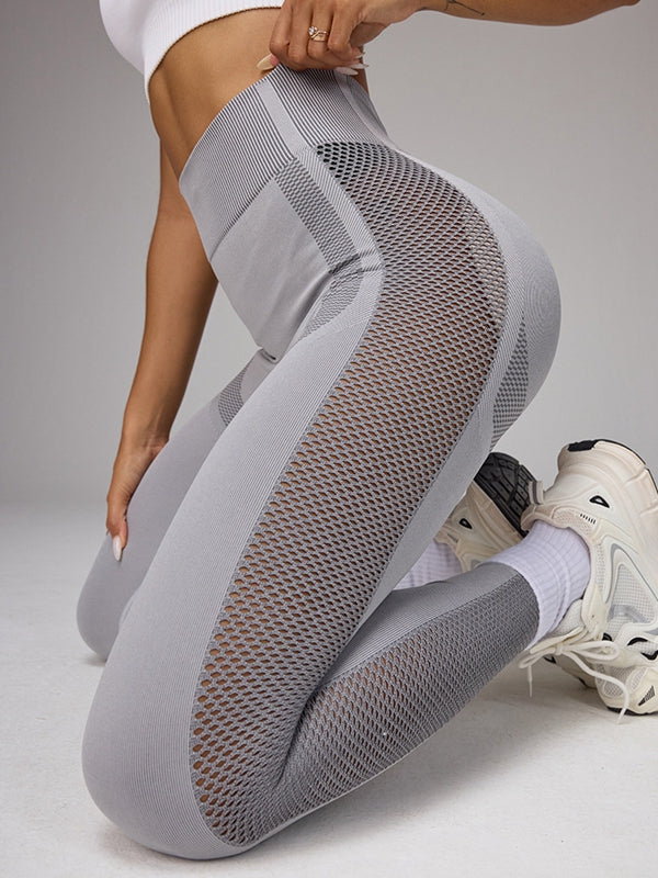 BUYCO Female Seamless Fishnet Modern Fit Leggings
