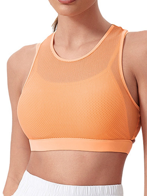 BUYCO Female Fishnet Yoga Sports Bras